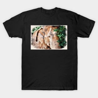 Elephant / Maléa is looking for the goblin - children's book WolfArt T-Shirt